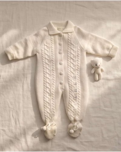 %100 Triko Unisex Ayaklı Tulum