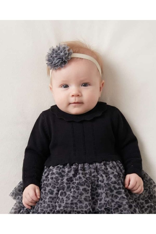 Kız Bebek 3*12 Ay Leopar Elbise - Görsel 3