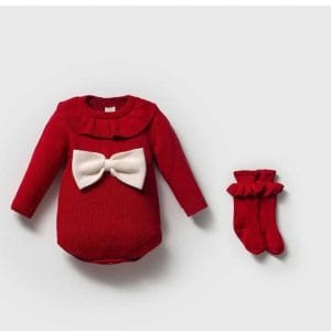 Kız Bebek Christmas Çoraplı Romper
