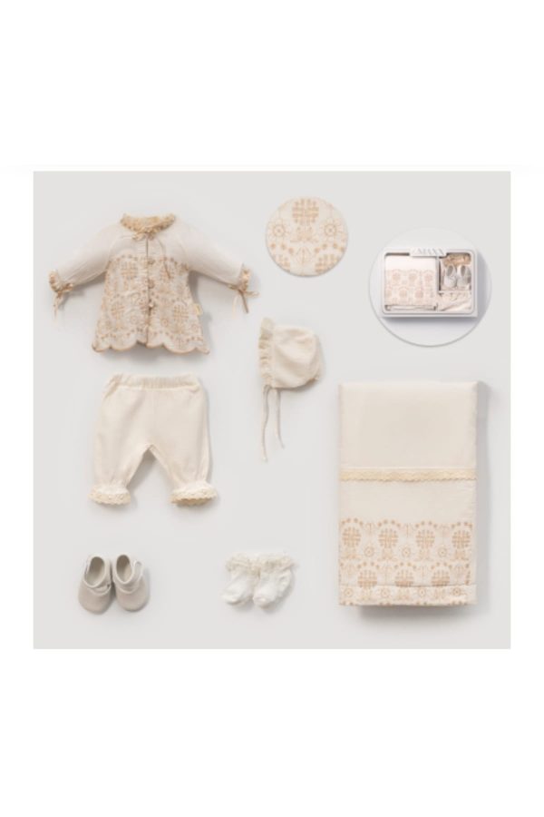 Kız Bebek Dantelli Nakışlı 6'lı Set - Görsel 3